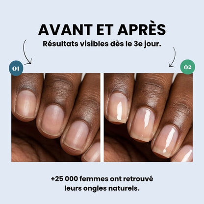 Huile Kératine 3-Day — Des ongles Plus forts, plus longs, plus brillants. Dès 3 jours.