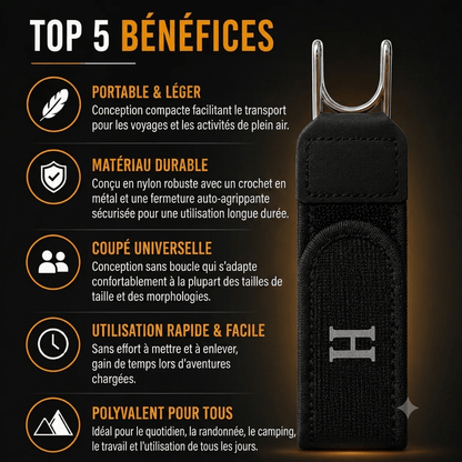 H-Luxe™ | La Ceinture Qui S'Oublie Toute la Journée
