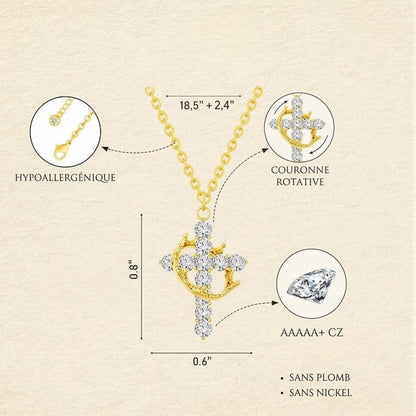 Collier Croix Divine – Une élégance spirituelle qui dure pour toujours